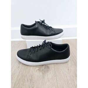 Helm The Xander Black Leather Waterproof Lace Up Sneakers Mens Shoes Size 12